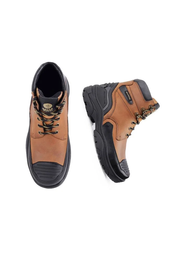 Bacca Bucci Desert Tan Bacca Bucci PROTECTOR Leather Motorcycle Boots for Men for Men | Best Price UAE